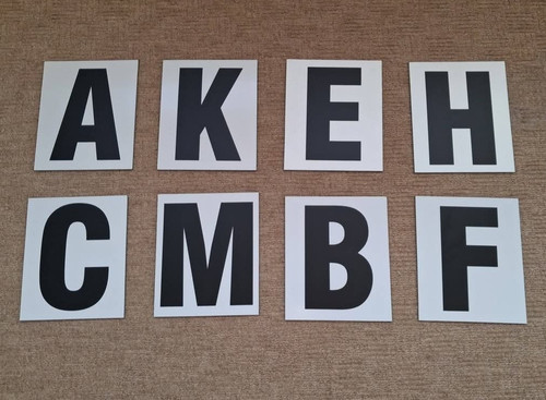 Dressage letters set free - letters, 8