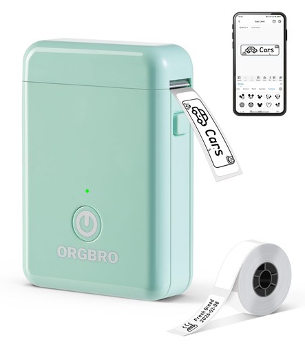 Label maker machine with - label,