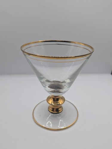 Vintage set gold rim - 6,