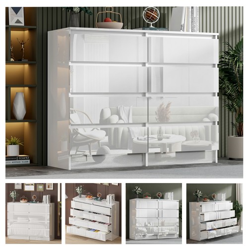 120cm high gloss chest 7 - high,