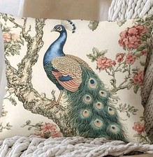 1 X Peacock cushion covers