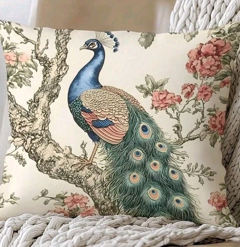 Peacock cushion covers - x,
