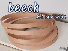 Iron on Edging Pre Glued Real Wood Beech Veneer Edge Banding Tape 22 40 50 mm