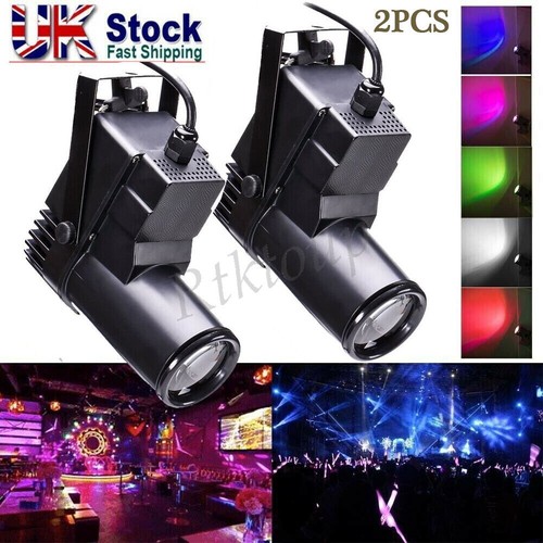 Rgbw zoom led pin spot - 2x,