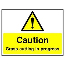Caution Grass Cutting High