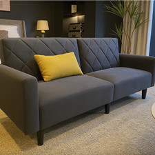 2 Seater Sofa Bed Velvet Click