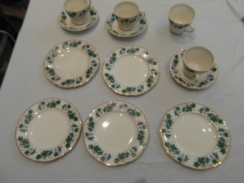 Hughes longport tea plates - hughes,