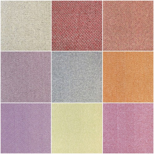Wool effect fabric - wool, herringbone