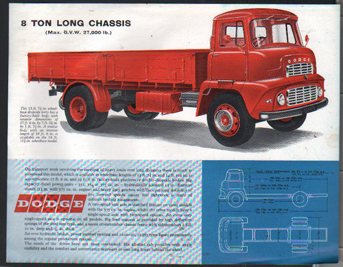 Dodge ton long - 8, chassis