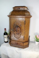 Antique French oak wood carved