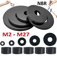 Black NBR Rubber Washers M2