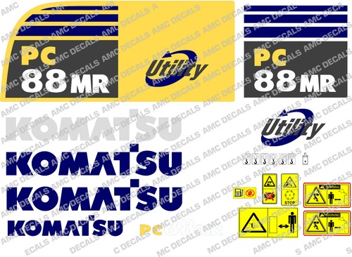 Komatsu pc88mr digger decal - komatsu,