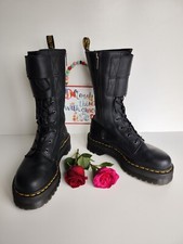 Dr Martens Jadon Jagger strap black quad platform sole boots UK6.5 EU40 US8.5