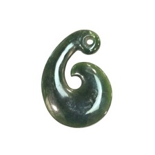 Vintage New Zealand Pounamu Hook Pendant