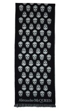 Alexander McQueen Reversible Upside Down Skull Scarf Wool Brand New RRP£280