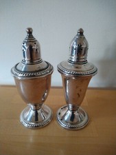 Vintage DUCHIN CREATION Sterling Silver Weighted Salt & Pepper Shaker Set