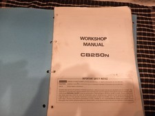 Honda CB250N factory workshop