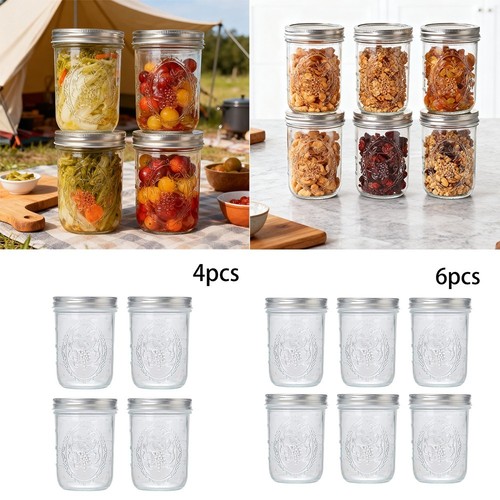 6pack mason jars with - 4/6pack,