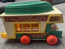 Fisher Prices Vintage 1970’s Camper Van And Accessories