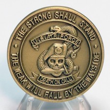 [673] US Air Force TACP Skull Snake Death on Call Bronze Challenge Coin 4cm