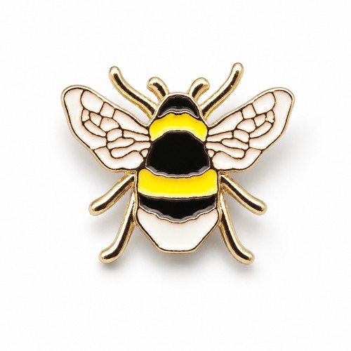 Bumble bee enamel - enamel, pin