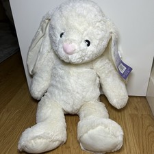 Snuggle Buddies Cream Cuddly Bunny Rabbit Plush 22cm Tall Floppy Ears New Rare