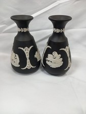 WEDGWOOD JASPERWARE BLACK PAIR