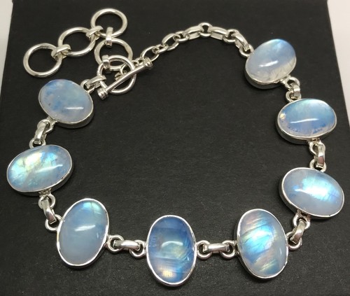 Blue rainbow moonstone