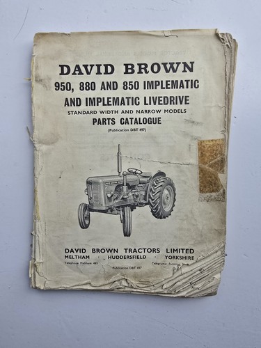David brown 850 880 950 - 880,