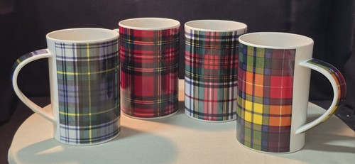 Dunoon tartan stoneware - set, of