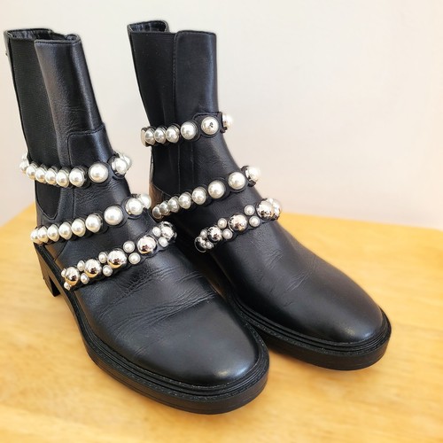Zara black leather chelsea - zara,