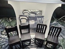 Ikea Fjantig black mini chairs