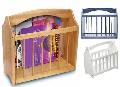 Wooden wood magazine rack - wooden,