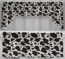 Black white cow spots - &,