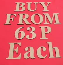 Wooden Letters Large MDF Georgia Bold Big 3-30cm 3mm Thick Signs Art Craft Decor