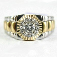 14K Two Tone Gold Finish 1Ct