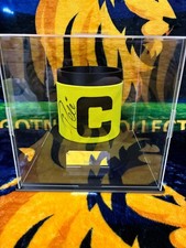 Hand Signed Pele Brazil Captains Armband With COA & Display Case Rare Autograph