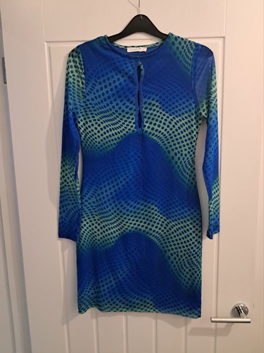 Primark blue green patterned - &,