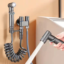 Handheld Bidet Spray Kit | Dual-Mode Shattaf + Hose + Holder + Hot/Cold Valve