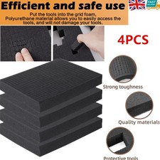 4x Pre-Cutted Cubed Foam Case Insert,Tabletop,Tool Board Game Box Storage Drawer