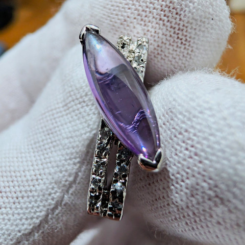 Vintage marquise amethyst 925 - vintage,