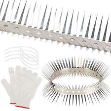 Bird Spikes Stainless Steel Fence Spikes for Pigeons Raccoon Snakes Squirrel