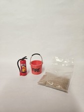 RC Truck Accessory - Fire bucket, extinguisher & bag of sand - 1/14th