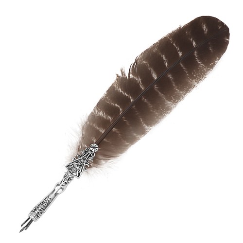 Antique quill pen - (4)antique,