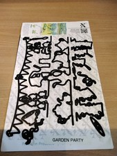 XCut A5, METAL Dies - GARDEN PARTY, (inc Magnetic Sheet)  New, Please See Info