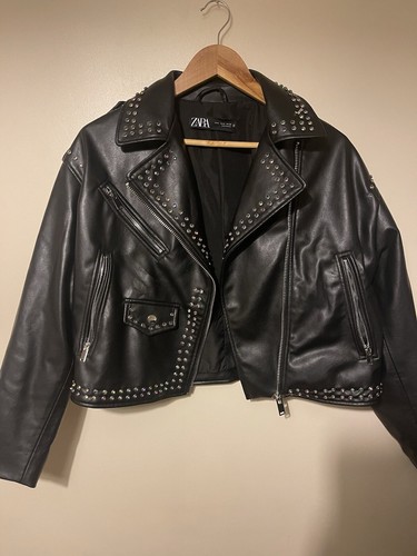 Zara studded biker - studded,
