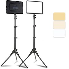 LED Photography Video Light Panel Studio Lighting Streaming Tripod YouTube Shoot