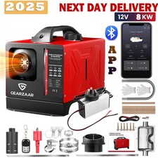 8KW Air Diesel Heater 12V 24V LCD Bluetooth Mobile APP For Caravan Van Motorhome