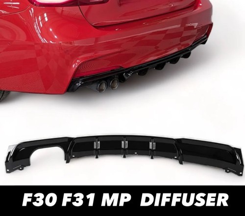 Rear diffuser twin exit gloss - rear,