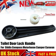 Toilet Door Handle Black For Elddis Compass Bailey Hymer Caravan or Motorhome·